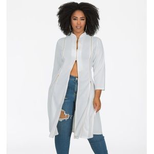 ZIP-FRONT PLEATED A-LINE